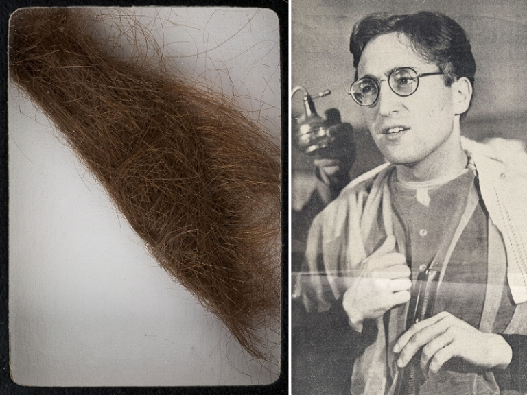 John Lennon's hair sells for record 35,000 at Heritage Auctions