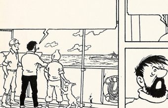 Here's original Tintin artwork
