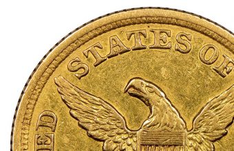 The newly-discovered 1854-S Liberty Head Half Eagle coin