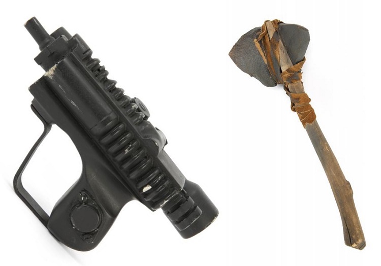 The sale also features an Imperial Biker Scout blaster and an Ewok hand axe