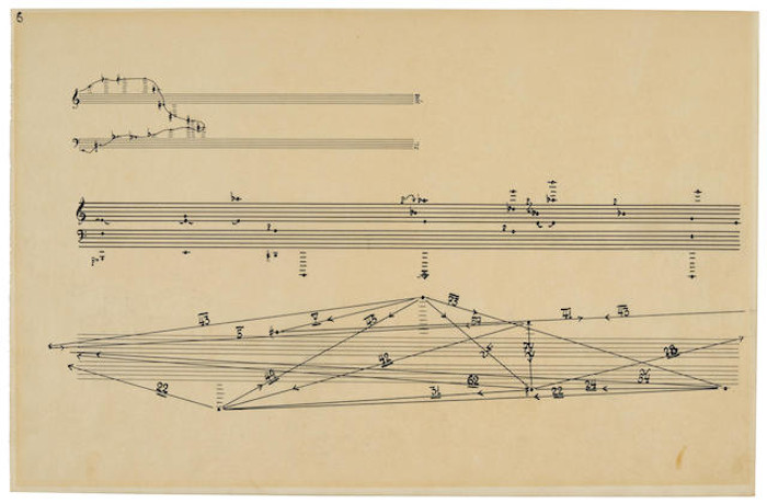 John Cage manuscript 