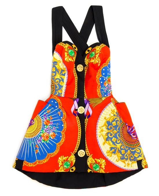 A Gianni Versace Silk Atelier Print Mini Dress, Spring/Summer 1991 (est. $5,000 - $7,000)