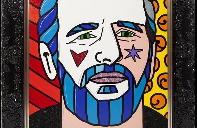 A pop-art portrait from Ringo Starr's memorabilia collection