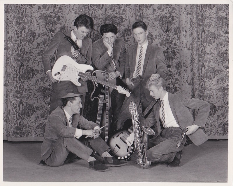 Bowie with the rest of The Konrads in 1963
