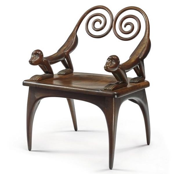 A monkey chair by furniture designer Judy Kensley McKie 