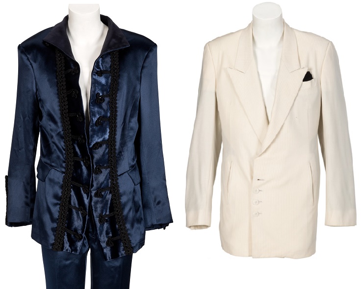 Two of Prince's personally owned and worn outfits from the collection of his former bodyguard 