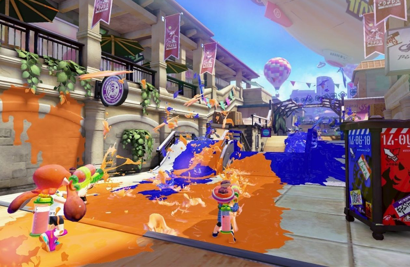 Splatoon video game at V&A video game exhibition