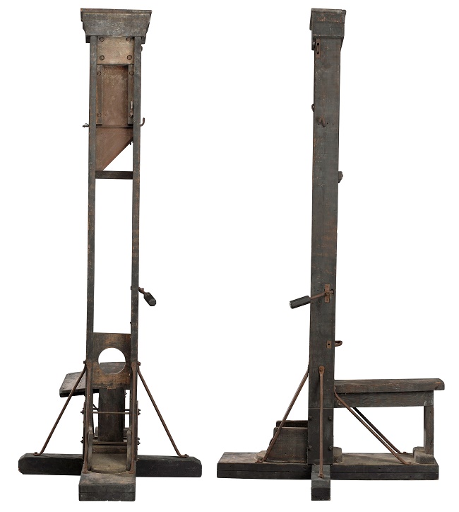 The guillotine is thought to originate from France, as it was never used as a method of execution in the U.S 