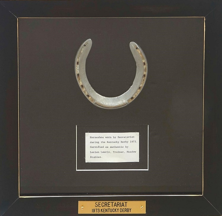 Secretariat's horseshoe from the 1973 Kentuck Derby