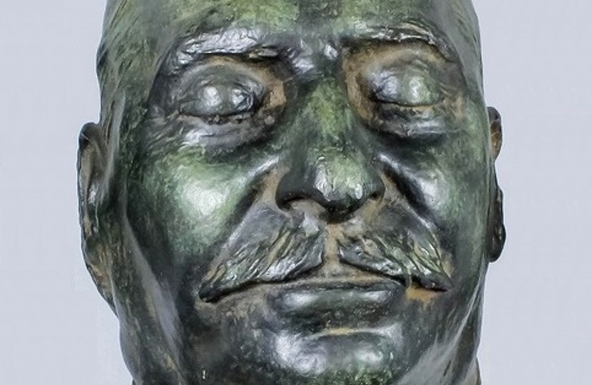 The bronze death mask of Joseph Stalin is thought to be one of just 12 examples made following his death in 1953