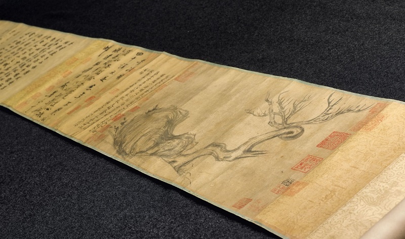 The scroll was believed lost until being rediscovered by experts in Japan earlier this year 