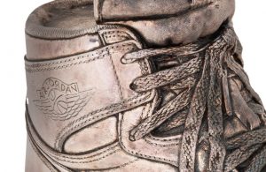 The silver sneaker weighs in at 10lb, and is one of only ten ever made