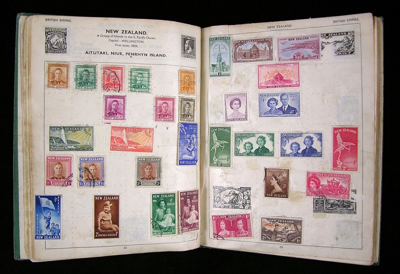 Lennon collected stamps for several years throughout his childhood, and his album contains 565 examples from around the world 