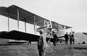 John Alcock and Arthur Brown's historic Vickers Vimy, the first aircraft to fly non-stop across the Atlantic in June 1919.