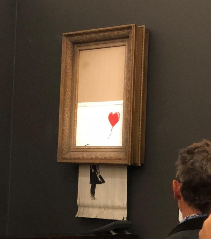 Banksy's self-shredding 'Girl With Baloon' artwork caused chaos at Sotheby's