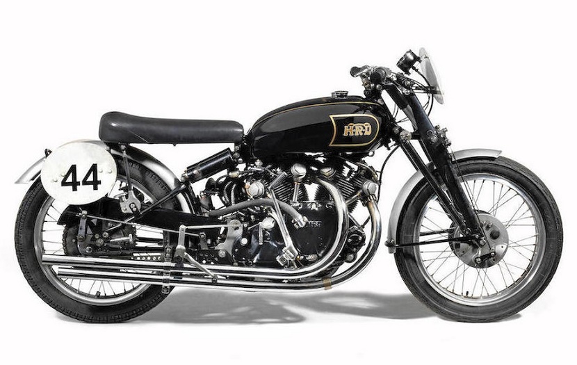 The motorcycle has been painstakingly restored to its original racing condition 