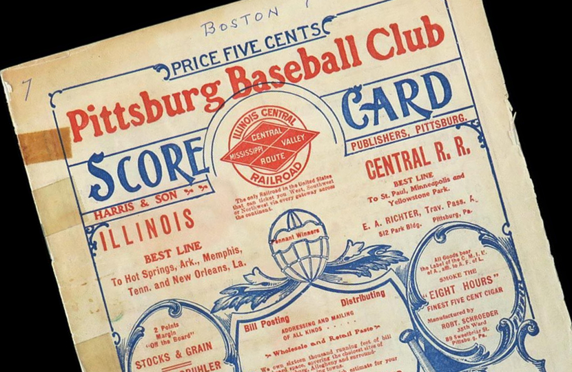 The rare 1903 World Series baseball program is expected to sell for up to $250,000