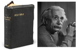 The only Bible known to have been signed by Albert Einstein is expected to sell for up to $300,000