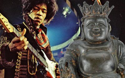 Jimi Hendrix's Ming Dynasty Buddha statue will be offered at RR Auction in Boston this week.