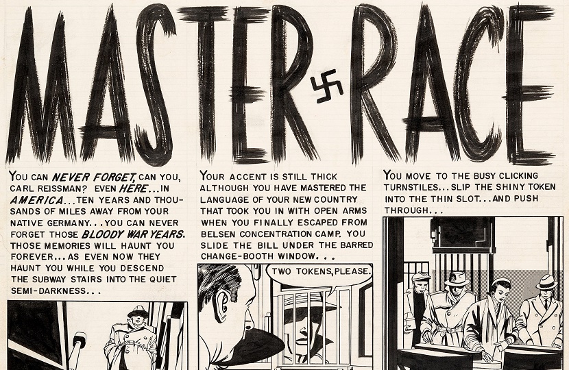 The 1955 story was the first comic book tale to tackle the horrors of The Holocaust