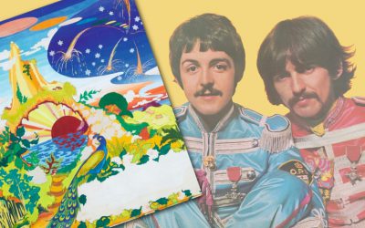 The Beatles commissioned Dutch art group The Fool to create a central painting for the album - although it was eventually rejected