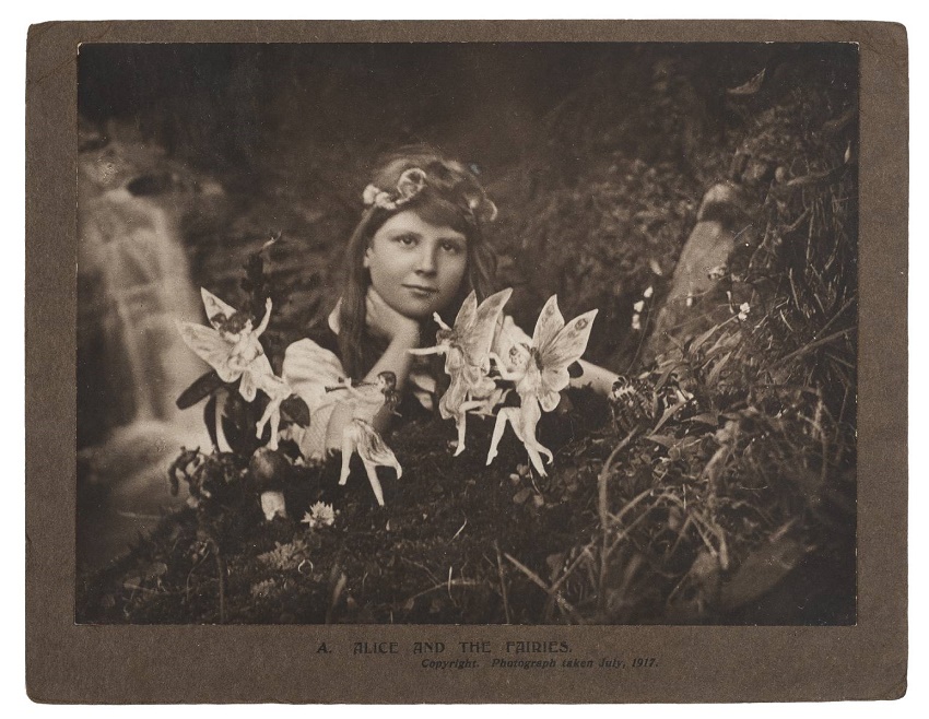 One of the original Cottingley Fairy photographs