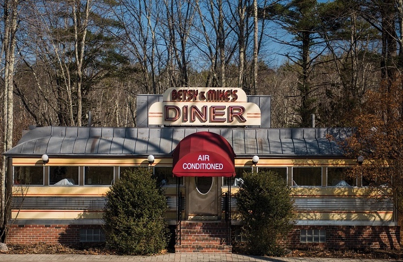 An original 1950s American roadside diner 