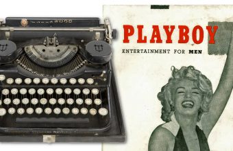 Hefner used the typwriter to create the very first issue of Playboy magazine back in 1953