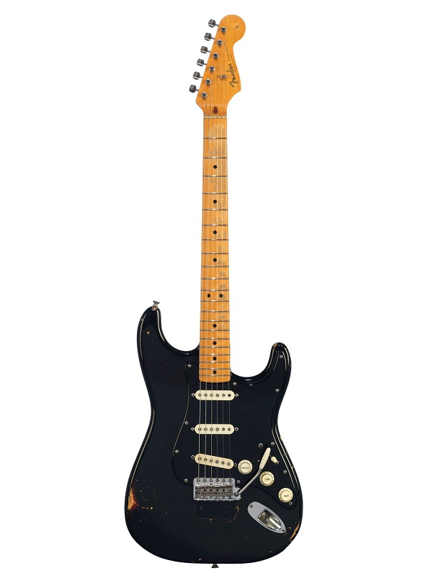 David Gilmour's legendary 'Black Strat', used extensively throughout his career with Pink Floyd 