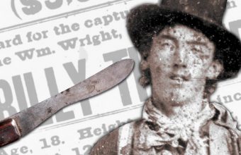 The knife Billy the Kid was holding when he was killed by Pat Garrett could sell for up to $1.2 million.