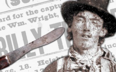 The knife Billy the Kid was holding when he was killed by Pat Garrett could sell for up to $1.2 million.