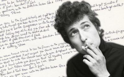Bob Dylan like a rolling stone handwritten lyrics