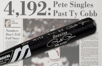 Pete Rose's historic 4,192nd hit bat could sell for more than $600,000 at Heritage next month