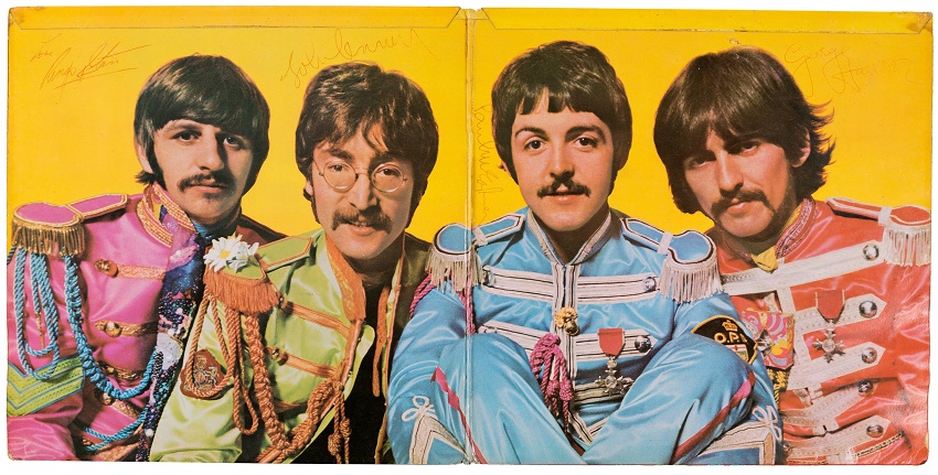 The fully signed copy of Sgt Pepper's Lonely Hearts Club Band is one of just six copies known to exist 