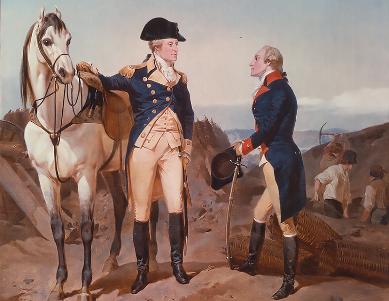 Hamilton served as one of Washington's most important military assistants during the American Revolutionary War 