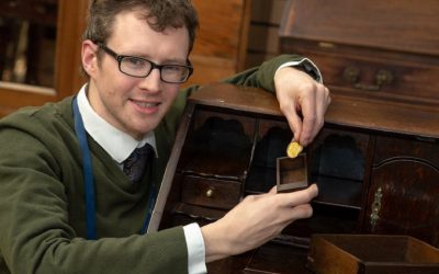 Hansons' expert Edward Rycroft discovered the coin hidden inside a secret drawer