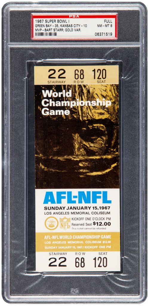 Collecting Super Bowl Ticket Stubs