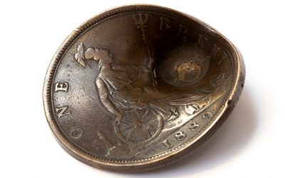 The penny miraculously saved the life of a British soldier by deflecting a German bullet aimed at his heart