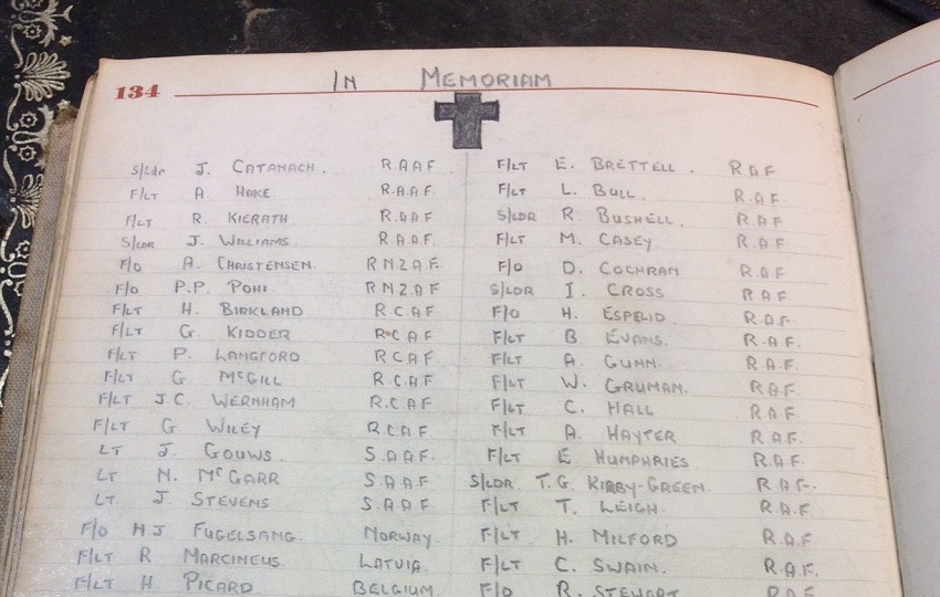 Phillips' 'In Memoriam' list details the men who lost their lives as part of the daring escape plan 