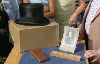 The collection of Winston Churchill memorabilia, including his hat, was brought to an Antiques Roadshow valuation day in South East London