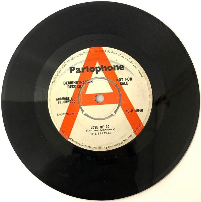 Parlophone pressed up just 250 copies of the demo for radio DJs and music journalists, prior to its official release in October 1962 