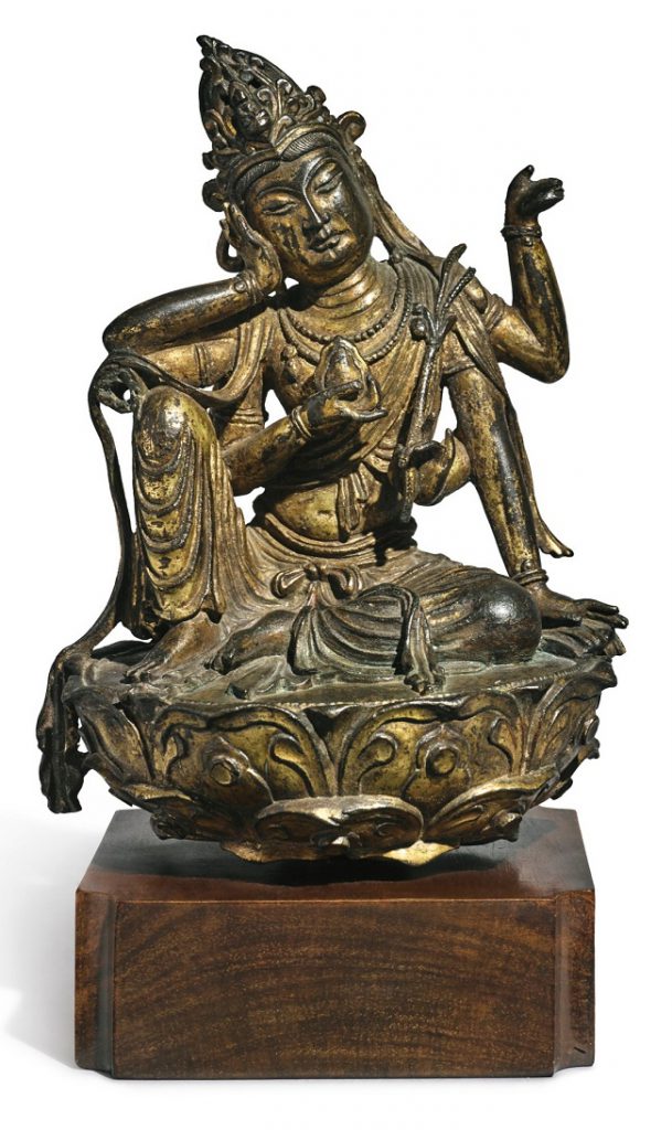 The statue is believed to have been produced by the Chinese Imperial workshop, either for the Emperor himself or a person of great importance