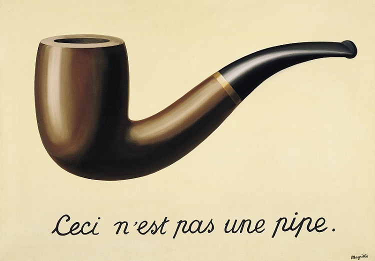 René Magritte's 'The Treachery Of Images', also known as 'This Is Not A Pipe'