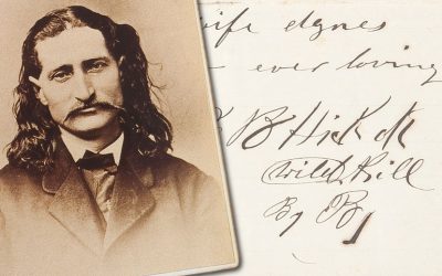 The love letter from 'Wild Bill Hickok to his wife Agnes is expected to achieve a six-figure sum at Heritage Auctions on May 4-5