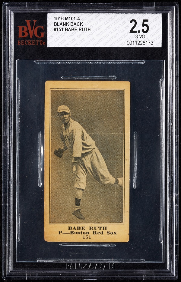 Heritage Hits Home Run With Babe Ruth Card - Antiques And The Arts