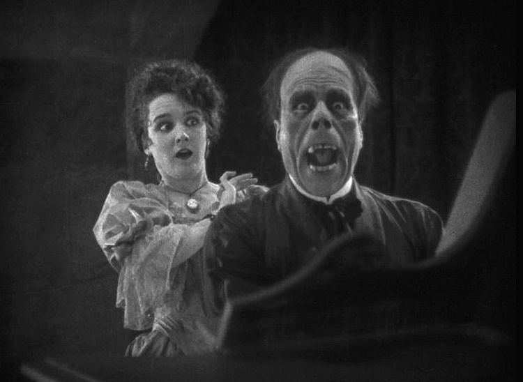 The reveal of Lon Chaney's Phantom is one of the most iconic moments in horror movie history 