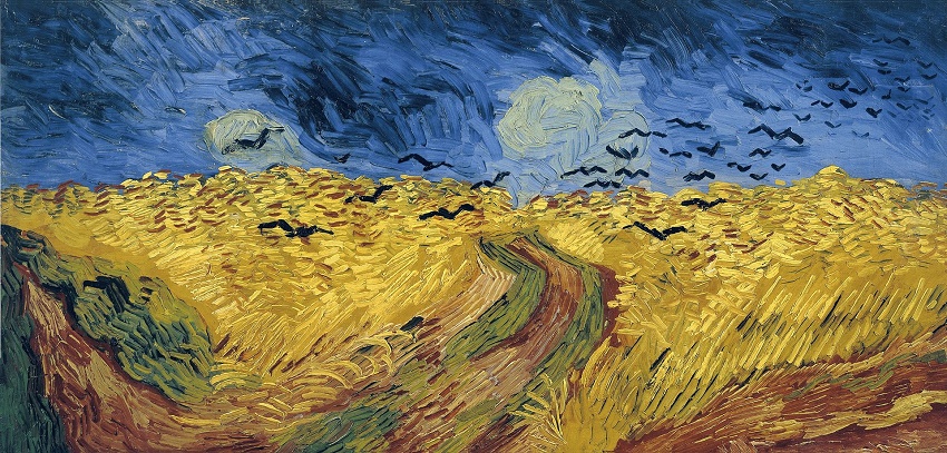 Wheatfield with Crows, painted by Vincent Van Gogh in July 1890, the same month as his death