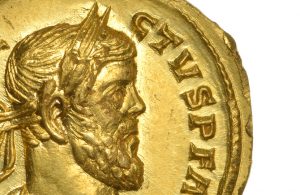 Roman Gold Aureus of Allectus, circa AD 293-296