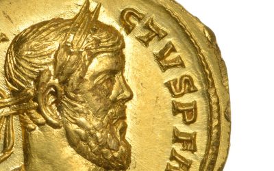 Roman Gold Aureus of Allectus, circa AD 293-296