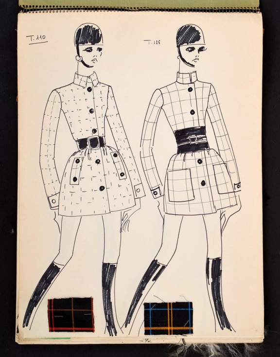 Famous fashion hotsell designer sketches